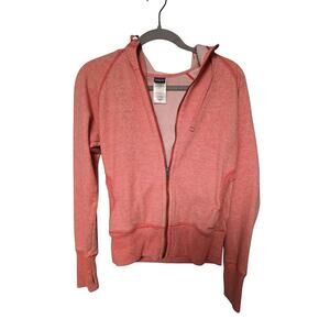 Patagonia Women’s Medium Cloud Stack Pink Zip Up Jacket Outdoor Hood Light Layer